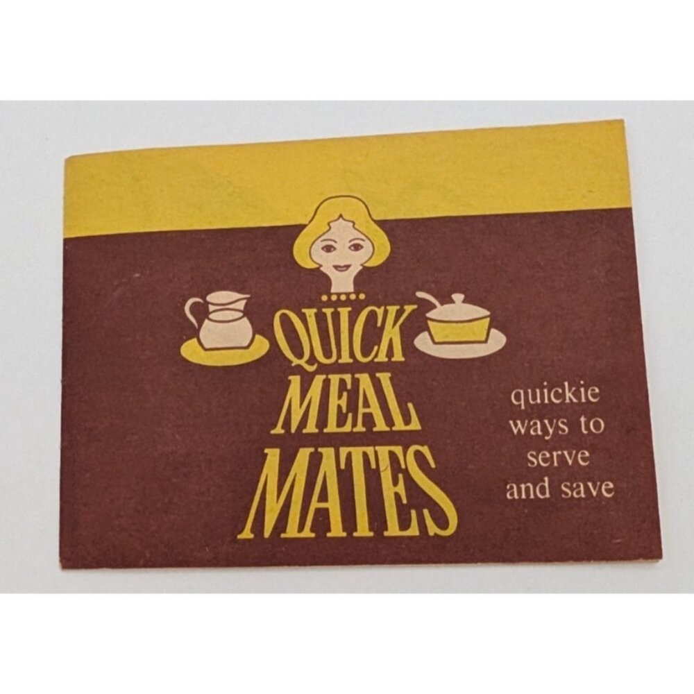 vintage 1960s Advert booklet American Dairy Assoc Quick Meal Mates Recipes